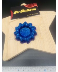 Broche Margot bleu paillette