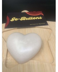 Coeur Blanc métallisé