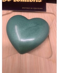 Coeur vert métallisé